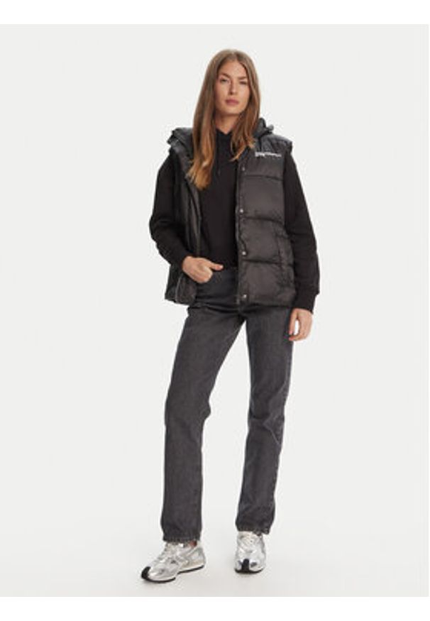 Karl Lagerfeld Jeans Bezrękawnik A3W15025 Czarny Regular Fit. Kolor: czarny. Materiał: syntetyk. Długość rękawa: bez rękawów