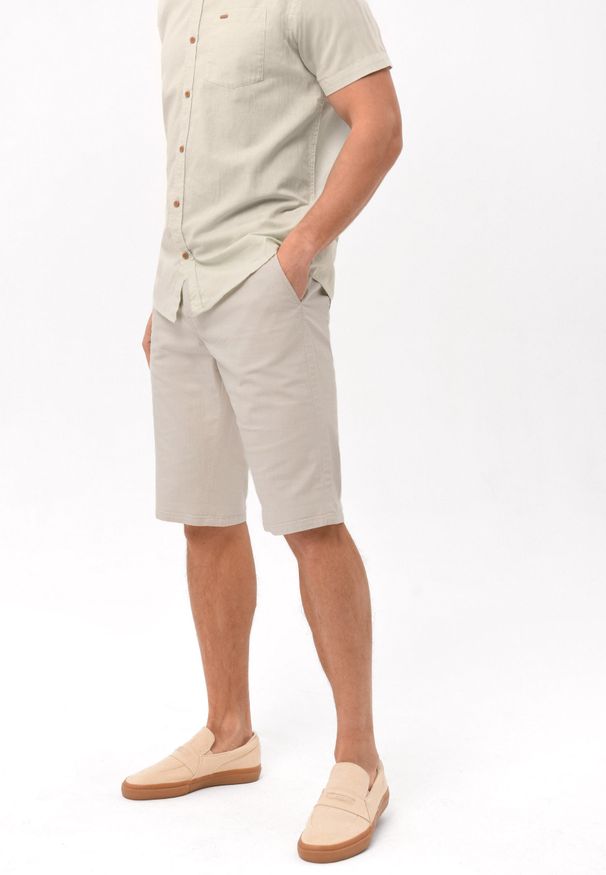 Volcano - Bawełniane krótkie spodenki P-DENZ. Materiał: bawełna. Długość: krótkie. Sezon: lato. Styl: klasyczny, wakacyjny