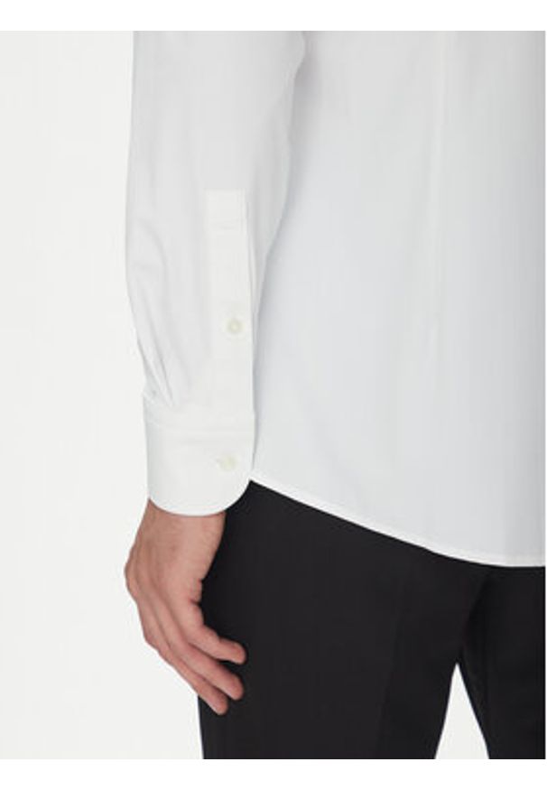 BOSS Koszula P-Hank 50539391 Biały Slim Fit. Kolor: biały. Materiał: syntetyk