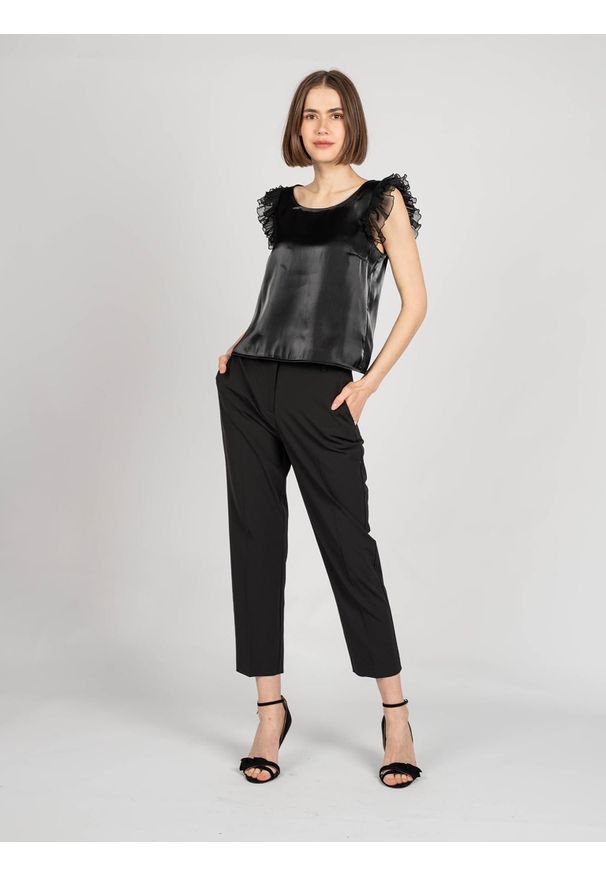 Patrizia Pepe Spodnie. Okazja: na co dzień. Materiał: tkanina. Styl: casual
