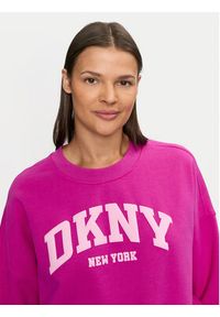 DKNY Sport Bluza DP4T9944 Różowy Loose Fit. Kolor: różowy. Materiał: syntetyk. Styl: sportowy