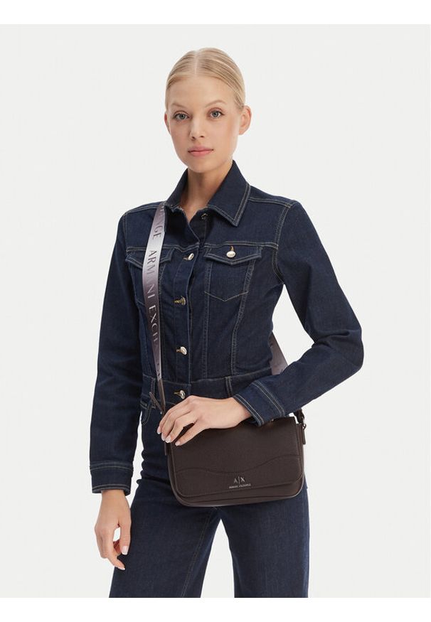 Armani Exchange Torebka 942912 CC783 U6018 Brązowy. Kolor: brązowy. Materiał: skórzane