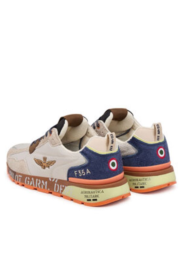Aeronautica Militare Sneakersy 252SC0276UCT03546 Beżowy. Kolor: beżowy. Materiał: materiał