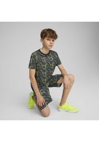 Puma - Młodzieżowa koszulka Essentials Poly PUMA Black. Kolor: czarny. Wzór: nadruk. Sport: joga i pilates