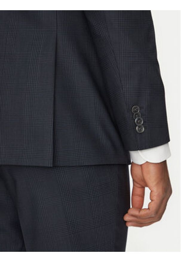 BOSS Garnitur H-Jeckson 50540757 Granatowy Regular Fit. Kolor: niebieski. Materiał: wełna