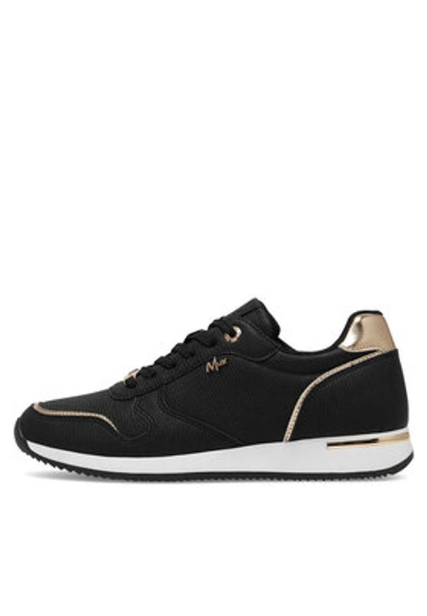 MEXX Sneakersy MIRL1010841W-01 Czarny. Kolor: czarny. Materiał: skóra