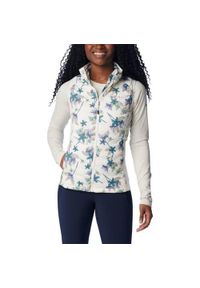 columbia - Bezrękawnik Sportowy Damski Columbia Powder Pass. Kolor: biały. Materiał: syntetyk. Długość rękawa: bez rękawów. Sport: turystyka piesza #1