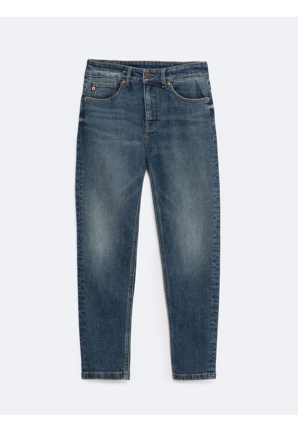 Big-Star - Jeansy damskie ciemnoniebieskie Maggie 494. Kolor: niebieski