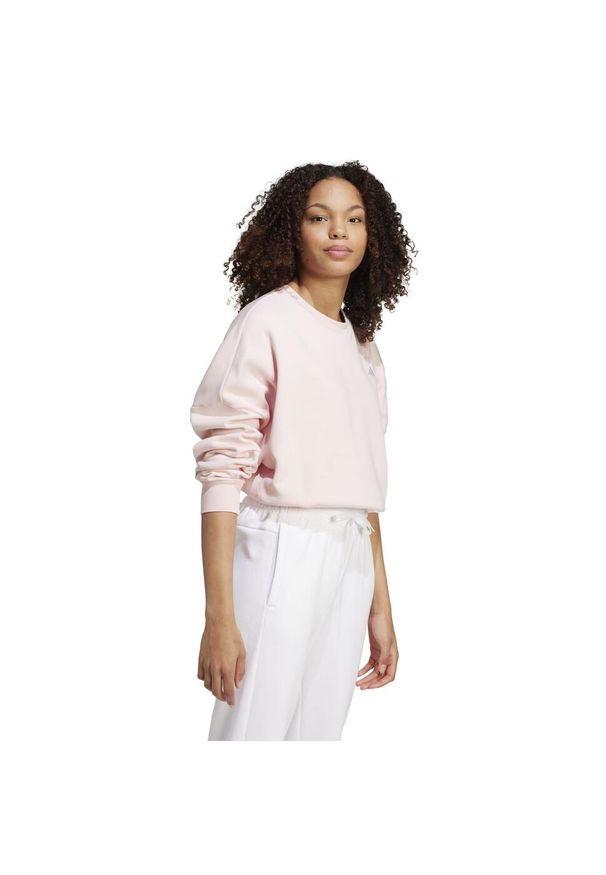 Adidas - Bluza damska ADIDAS Gym & Pilates. Kolor: różowy. Materiał: poliester, bawełna. Sport: joga i pilates