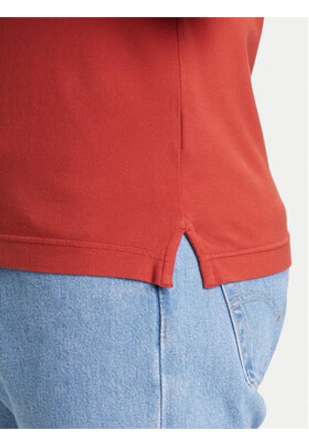 United Colors of Benetton - United Colors Of Benetton Polo 3WG9U301Z Czerwony Slim Fit. Typ kołnierza: polo. Kolor: czerwony. Materiał: bawełna