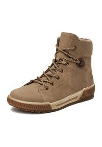 Rieker Trzewiki N0730-64 Beżowy. Kolor: beżowy. Materiał: materiał, syntetyk #5