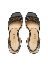 Guess Sandały FLJGRT LEA03 Czarny. Kolor: czarny. Materiał: skóra