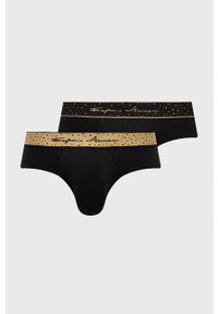 Emporio Armani Underwear Slipy (2-pack) męskie kolor czarny. Kolor: czarny #1
