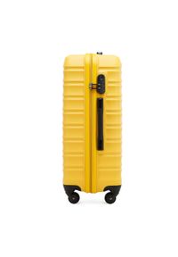 Wittchen - Średnia walizka z zawieszką żółta. Kolor: żółty. Materiał: guma. Wzór: kolorowy. Styl: elegancki, wakacyjny #5