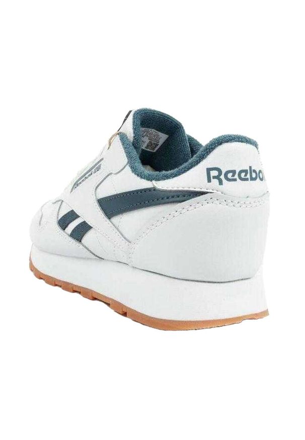 Reebok - Damskie Buty Sportowe Classic Logo Ze Skóry Ekologicznej. Kolor: biały. Materiał: skóra ekologiczna. Styl: sportowy