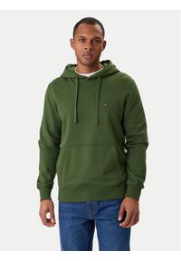 TOMMY HILFIGER - Tommy Hilfiger Bluza Essential MW0MW37235 Zielony Regular Fit. Kolor: zielony. Materiał: bawełna #1