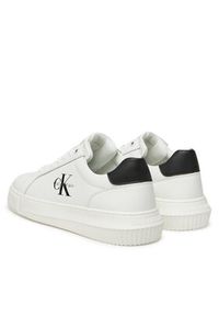 Calvin Klein Jeans Sneakersy YM0YM01317 Biały. Kolor: biały. Materiał: skóra #4