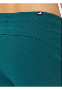 Puma Spodnie dresowe Ess+ 676093 Zielony Regular Fit. Kolor: zielony. Materiał: bawełna #4