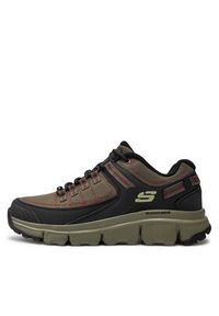 skechers - Skechers Półbuty Summits At 237620 Khaki. Kolor: brązowy. Materiał: skóra #6