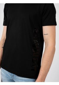 Les Hommes T-shirt | LF224300-0700-9000 | Grafic Print | Mężczyzna | Czarny. Okazja: na co dzień. Kolor: czarny. Materiał: bawełna. Wzór: nadruk. Styl: casual #4