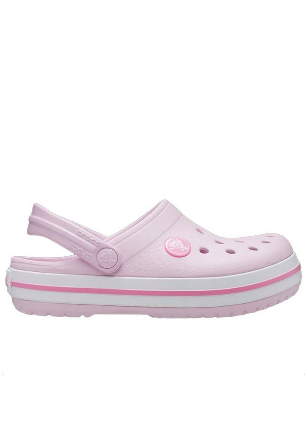 Klapki Crocs Crocband Clog 207006-6GD - różowe. Kolor: różowy. Materiał: materiał. Sezon: lato. Styl: młodzieżowy