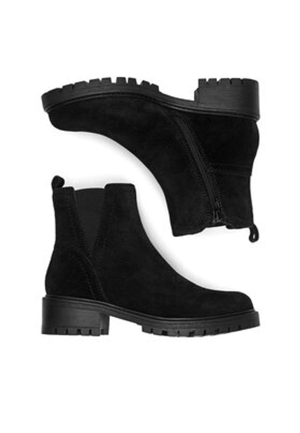 Lasocki Botki WI16-D-466-02 Czarny. Kolor: czarny. Materiał: skóra, zamsz