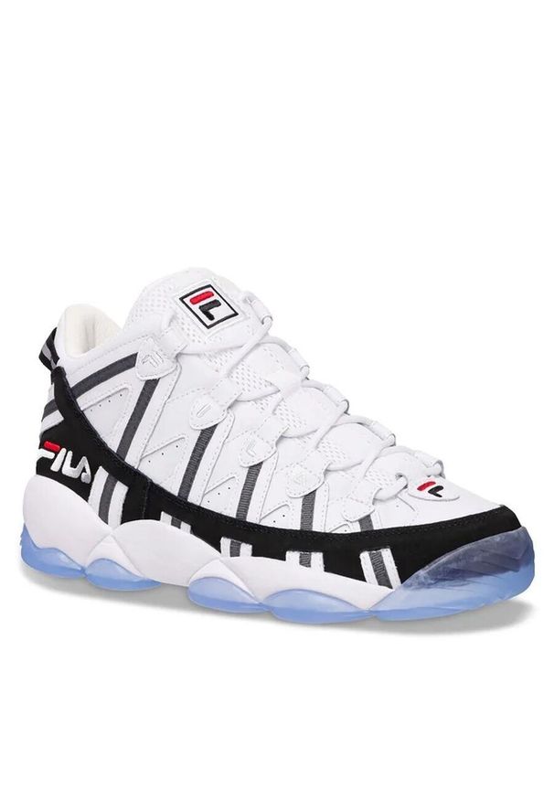 Buty do koszykówki męskie Fila Spaghetti białe. Kolor: biały. Materiał: materiał, skóra, tkanina, syntetyk. Sport: koszykówka