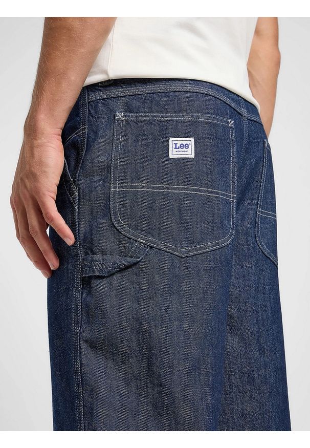 Lee - MESKIE SZORTY LEE CARPENTER SKATER SHORT RINSE 112364164