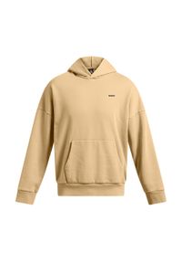 Bluza męska Under Armour Icon HWT Fleece Wash OS Hoodie. Kolor: beżowy. Sport: fitness