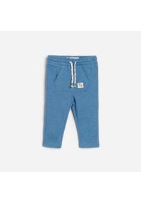 Reserved - Bawełniane spodnie dresowe - Niebieski. Kolor: niebieski. Materiał: dresówka, bawełna #1