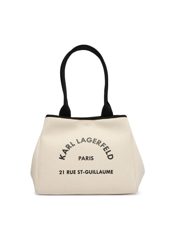 Karl Lagerfeld - Torebka KARL LAGERFELD. Kolor: beżowy