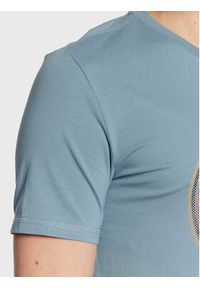 Guess T-Shirt Round Logo M3GI11 J1314 Niebieski Slim Fit. Kolor: niebieski. Materiał: bawełna #5