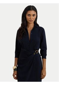 Lauren Ralph Lauren - LAUREN RALPH LAUREN Sukienka codzienna 200P03578001 Granatowy Regular Fit. Okazja: na co dzień. Kolor: niebieski. Materiał: syntetyk. Typ sukienki: proste. Styl: casual #2
