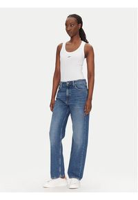 BOSS Top C_Ematite 50547548 Biały Slim Fit. Kolor: biały. Materiał: bawełna #4