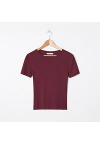 House - Koszulka z bawełny organicznej - Bordowy. Kolor: czerwony. Materiał: bawełna #1