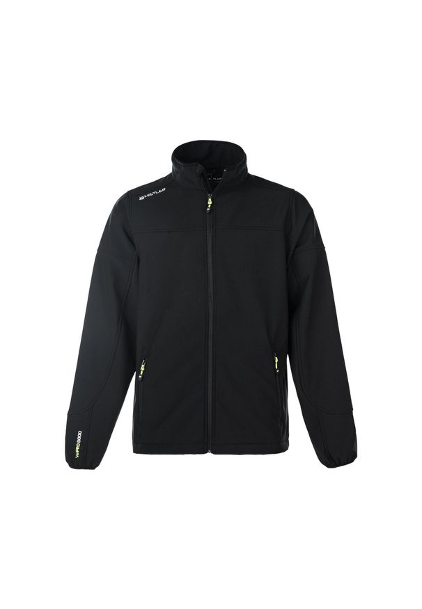 Softshell męski Whistler Dublin. Kolor: czarny, szary, wielokolorowy. Materiał: softshell. Sport: turystyka piesza