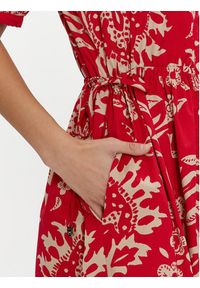 Liu Jo Sukienka koszulowa MA4084 T3905 Czerwony Regular Fit. Kolor: czerwony. Materiał: bawełna. Typ sukienki: koszulowe #4