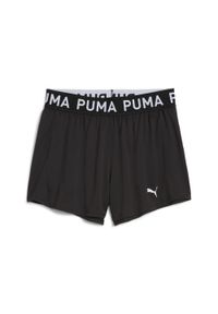 Puma - Damskie szorty z dzianiny 3" PUMA STRONG PUMA Black. Kolor: czarny. Materiał: dzianina. Sport: fitness