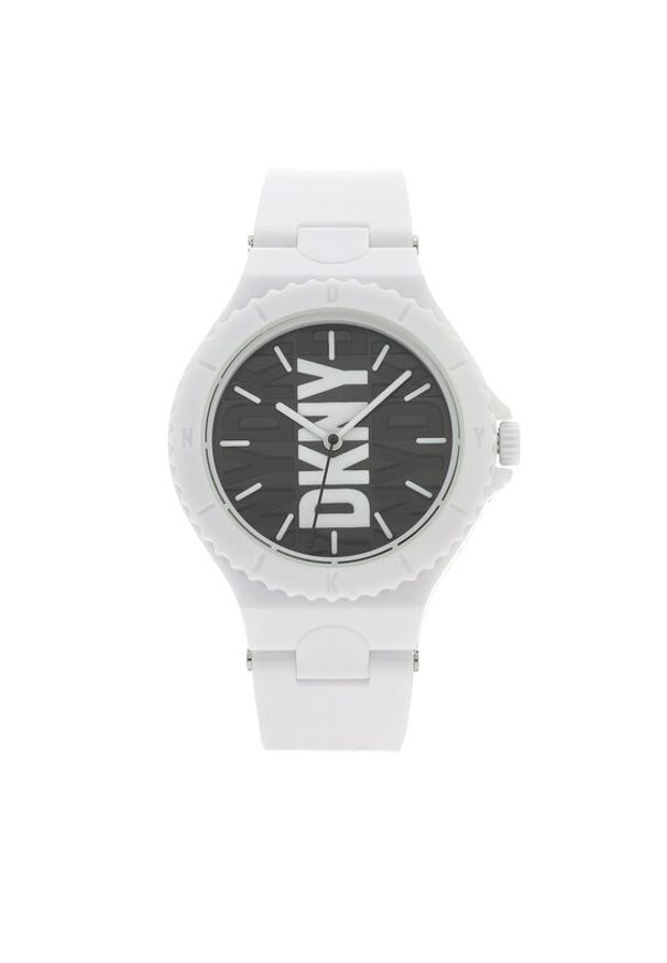 DKNY Zegarek Chambers NY6657 Biały. Kolor: biały
