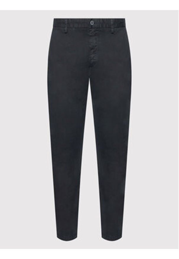 Hugo Chinosy David222D 50468314 Czarny Slim Fit. Kolor: czarny. Materiał: bawełna