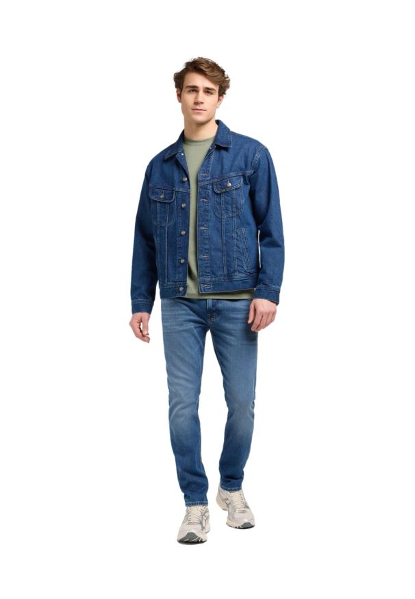 Lee - MESKA KURTKA JEANSOWA LEE RELAXED RIDER JACKET REACH 112371312. Materiał: jeans