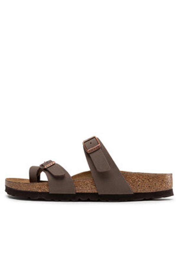 Birkenstock Japonki Mayari 0071063 Brązowy. Kolor: brązowy. Materiał: skóra
