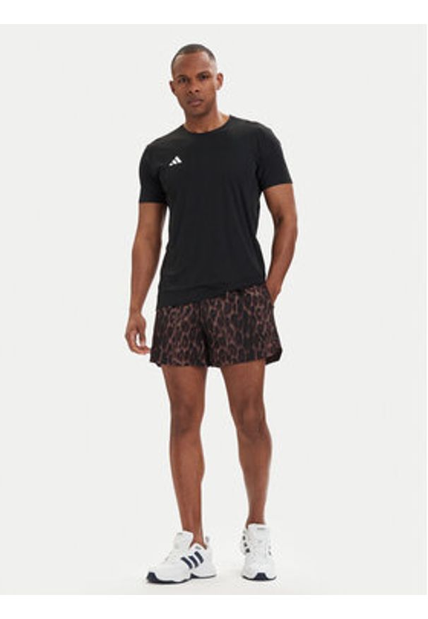 Adidas - adidas Szorty sportowe D4T Power KF0954 Brązowy Regular Fit. Kolor: brązowy. Materiał: syntetyk