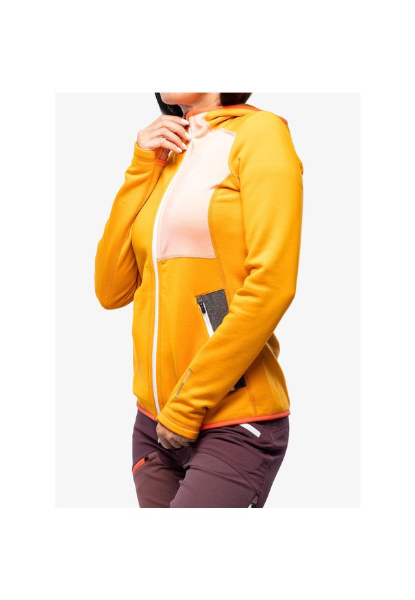 ORTOVOX - Bluza damska Ortovox Fleece Hoody. Kolor: pomarańczowy. Sezon: zima. Sport: narciarstwo