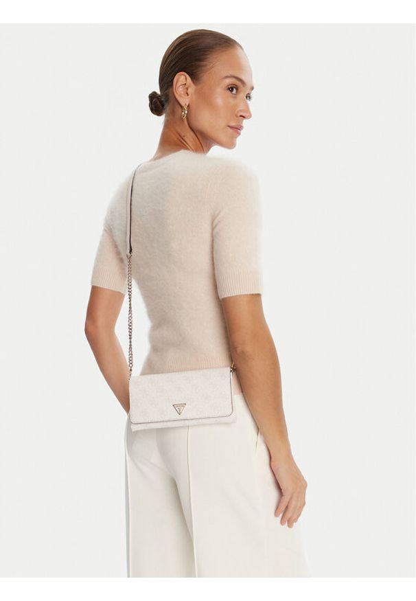 Guess Torebka Noelle II Mini HWBG96 72750 Biały. Kolor: biały. Materiał: skórzane