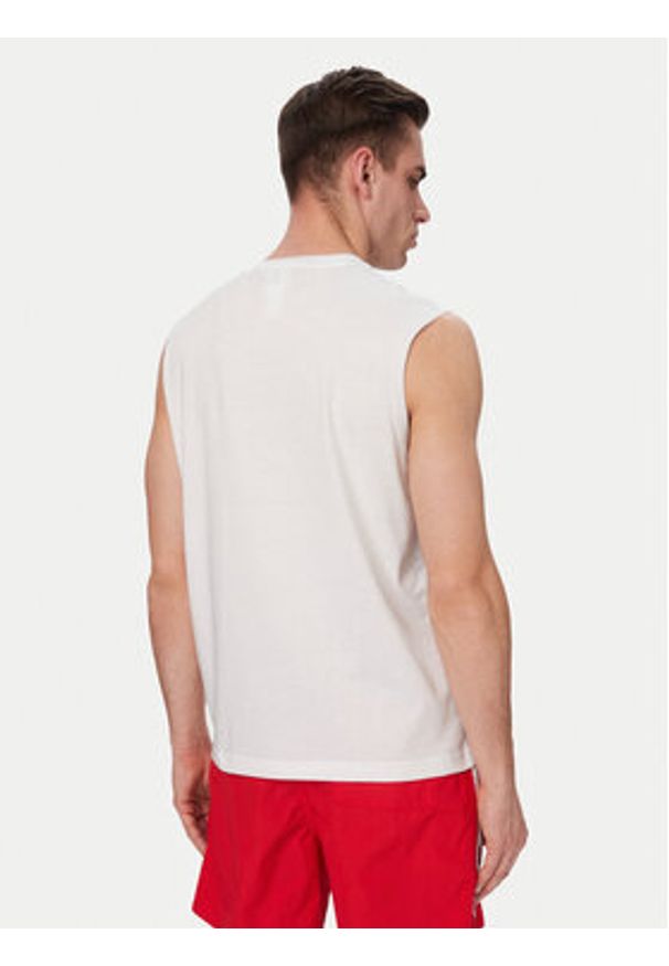 Adidas - adidas Tank top Trefoil Essentials KE3396 Biały Regular Fit. Kolor: biały. Materiał: bawełna