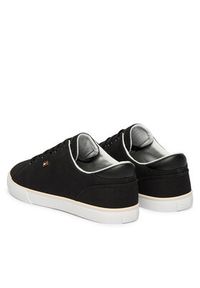 TOMMY HILFIGER - Tommy Hilfiger Tenisówki Th Low Profile Vulc Canvas FW0FW09102 Czarny. Kolor: czarny. Materiał: materiał #3