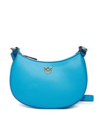 Pinko - PINKO Torebka Half Moon Mini Fl Al 25-26 PLTT 102790 A0F1 Niebieski. Kolor: niebieski. Materiał: skórzane