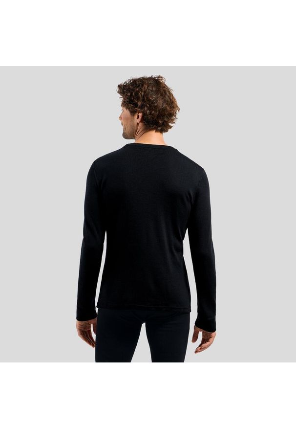 Bluza termoaktywna męska Odlo Merino 260 BL Top Crew Neck LS. Kolor: czarny, szary, wielokolorowy. Sport: turystyka piesza