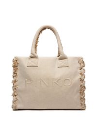 Pinko - Torebka PINKO. Kolor: beżowy